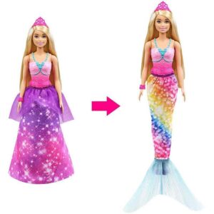 Barbie Prinsessa och Sjöjungfru Dreamtopia 2-in-1